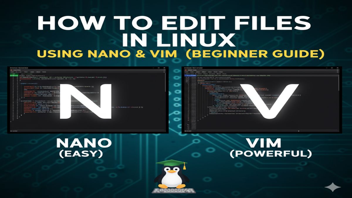 Edit Files in Linux Using Nano and Vim