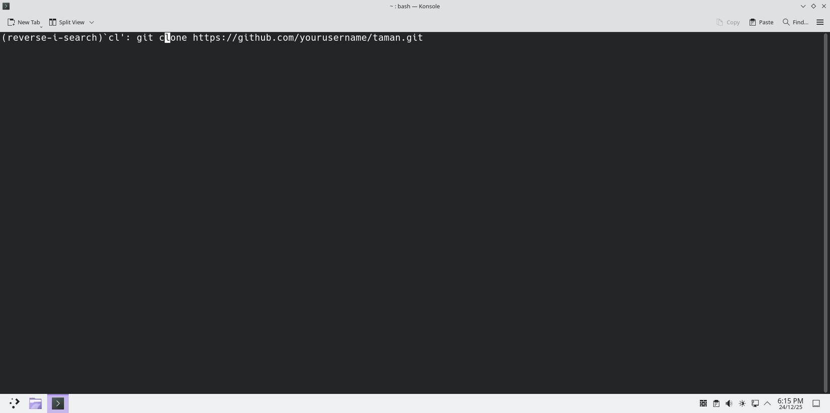 Search through command history.