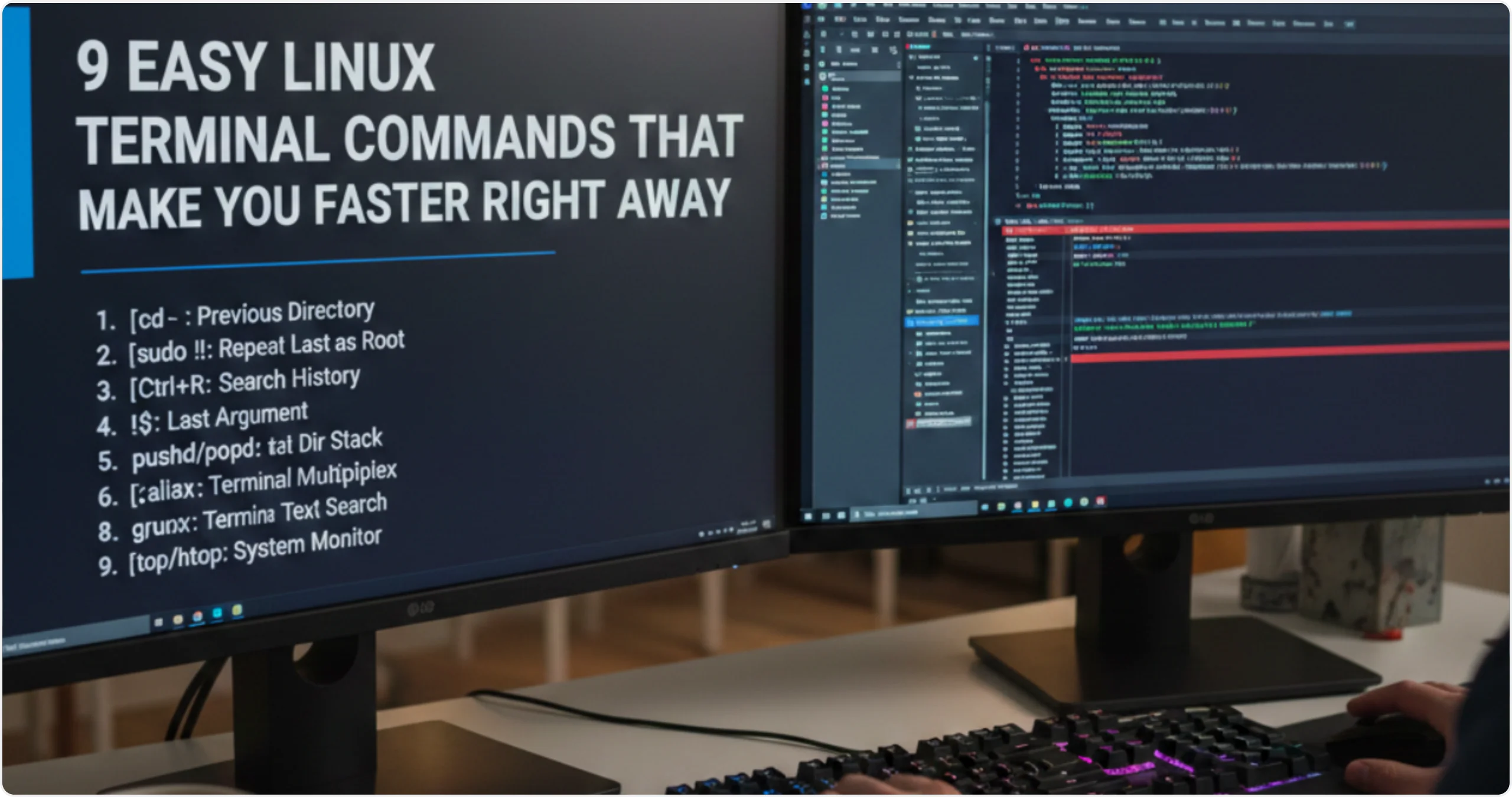 9 easy Linux terminal commands that make you faster right away